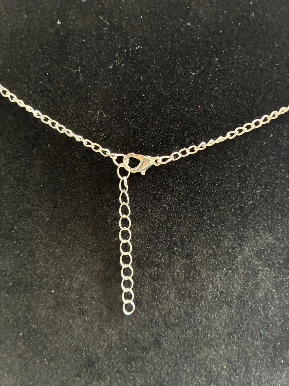 Rhinestone Hello kitty Face Pendant Necklace - Silver